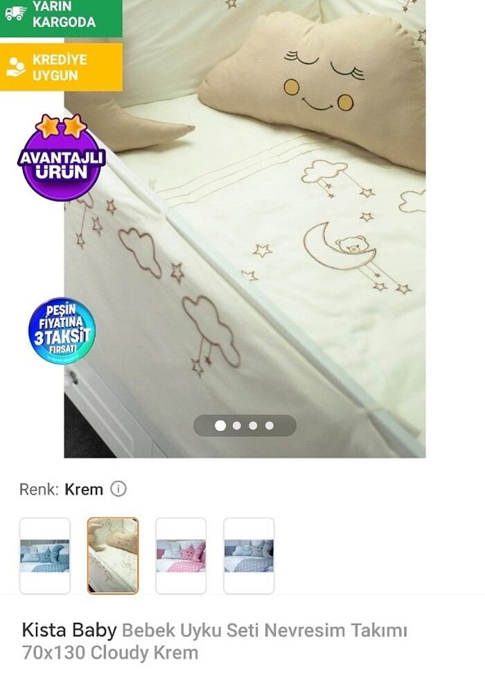 Bebek uyku seti nevresim takımı  - Görsel 3