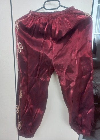 Bordo İşlemeli Uzun Kollu çocuk bindanlı - Görsel 5