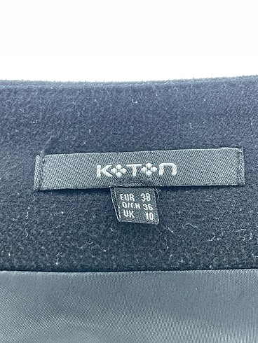 38 Beden siyah Renk Koton Mini Etek %70 İndirimli.