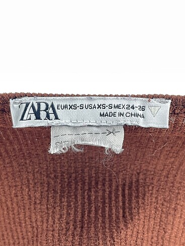 xs Beden kahverengi Renk Zara Mini Üst %70 İndirimli.