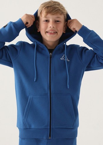 Erkek Çocuk Kapüşonlu Fermuarlı Sweatshirt