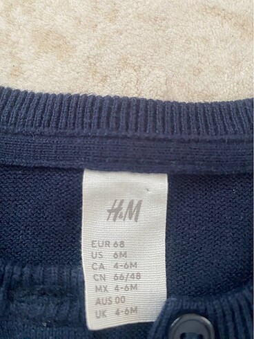 H&M Triko hırka Nar çiçeği ve lacivert
