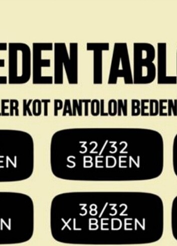 50 Beden Kargo pantolon 