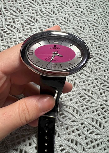 Belonni Kadın Pembe Gri Oval Saat