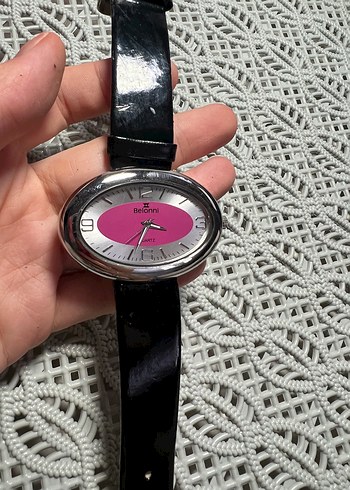 Bellona Belonni Kadın Pembe Gri Oval Saat