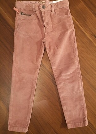 Zara 5 yaş pembe kadife pantolon 