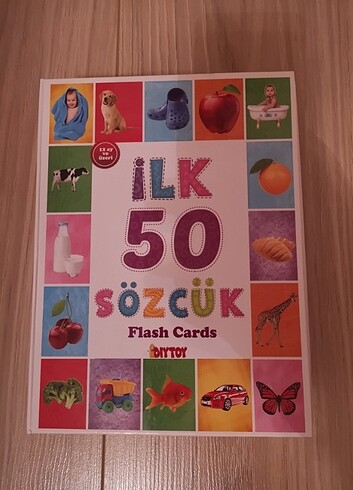 DIYTOY İlk 50 Sözcük Flash kartlar