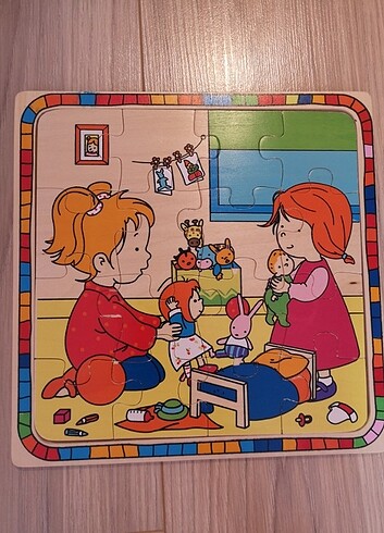 16 parça ahşap puzzle 