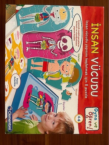 Clementoni İnsan Vücudu Oyna öğren 4-6 yaş puzzle