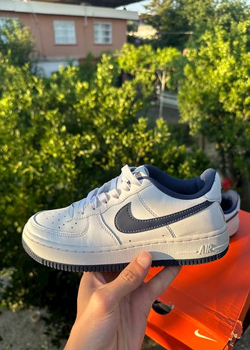 Nike Air Force 1 Beyaz Lacivert Sneaker