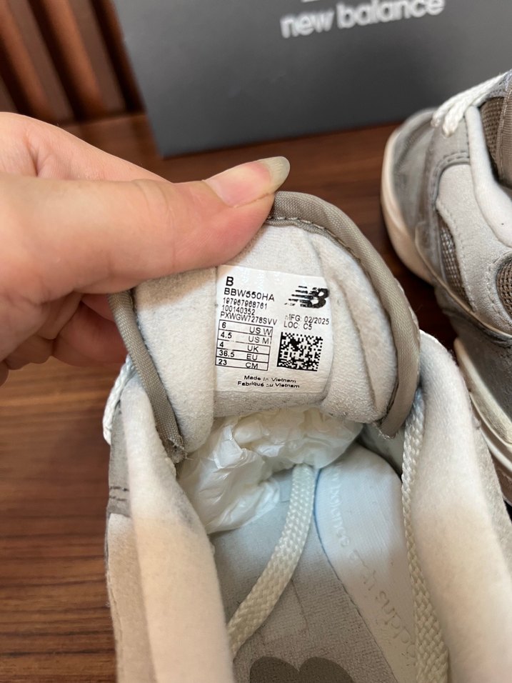 New Balance 550 Gri Sneaker — görsel 9/10