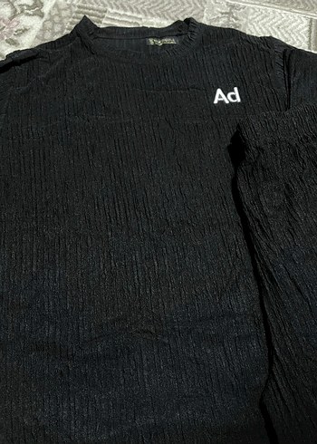 xl Beden Siyah Kısa Kollu Rahat Pijama Takımı