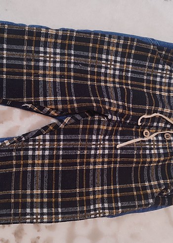 Çocuk Bol Kesim Mavi Kot Pantolon - Görsel 3