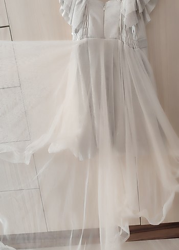 Kolsuz v yaka Kız Elbisesi - Görsel 3