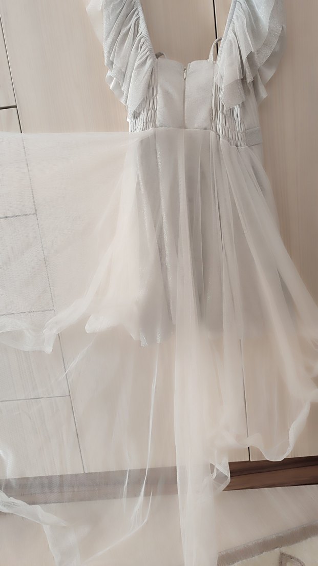 Kolsuz v yaka Kız Elbisesi - Görsel 3