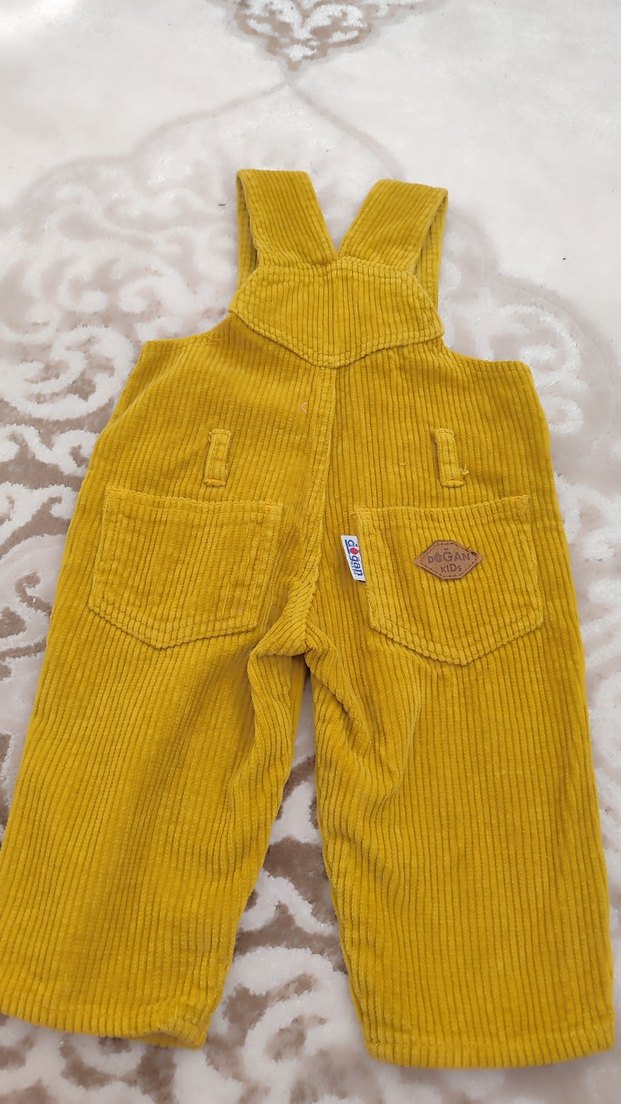 Sarı Nakışlı Erkek Çocuk Tulum - Görsel 3