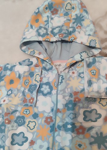 Renkli Baskılı Fermuarlı Bebek Kız Tulum - Görsel 2