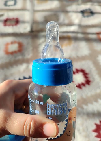 Renkli Dinozor Desenli Bebek Biberonu - Görsel 2