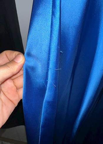 Zara Koyu Mavi askılı plaj elbisesi - Görsel 4