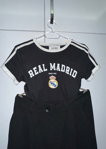 Siyah Real Madrid Tişört(m) sıyah tril pantolon(40,42) - Görsel 5