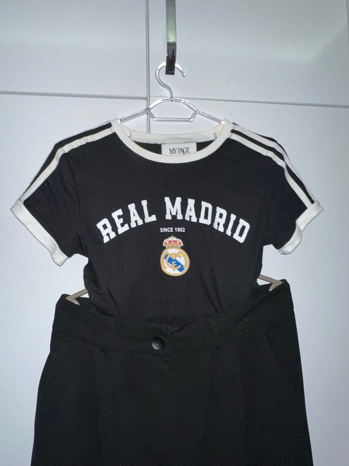 Siyah Real Madrid Tişört(m) sıyah tril pantolon(40,42) - Görsel 5