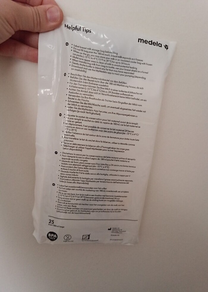Medela Süt Saklama Poşeti - Görsel 3