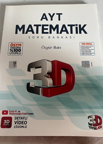AYT Matematik 3D Soru Bankası