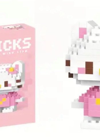 Pembe Lego Kedi Figürü