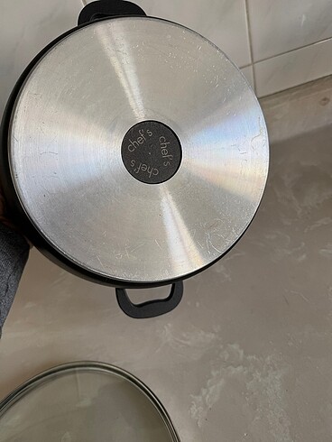 Beden siyah Renk Chef aliminyum döküm tencere