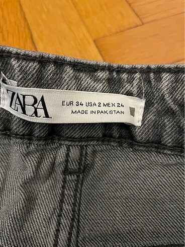 34 Beden gri Renk Zara jean
