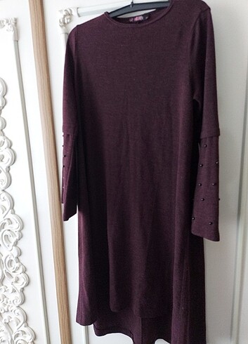 İncili triko tunik