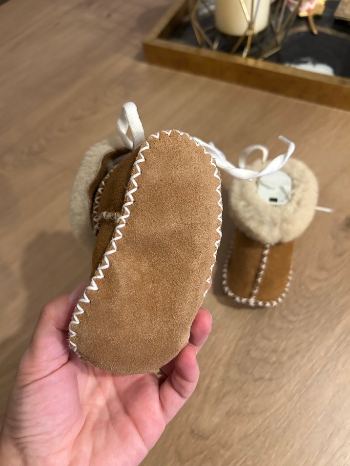 Bebek Kahverengi Kürklü Yün Bot - Görsel 2