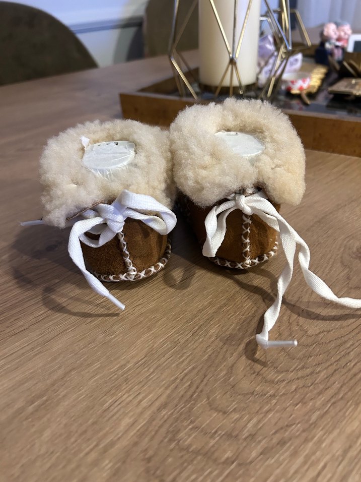 Bebek Kahverengi Kürklü Yün Bot - Görsel 3