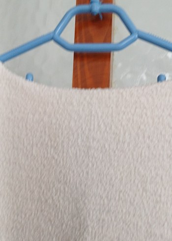 Beyaz Kolsuz Midi Hamile Tunik - Görsel 5