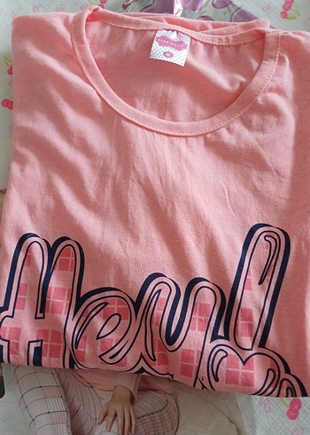 Kız Çocuk Pembe Pamuklu Uzun Kollu Pijama Takımı - Görsel 5