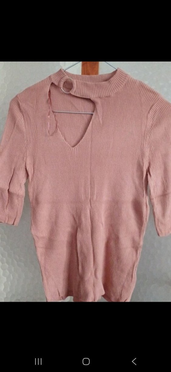 Siyah Triko Uzun Kollu Bluz - Görsel 3