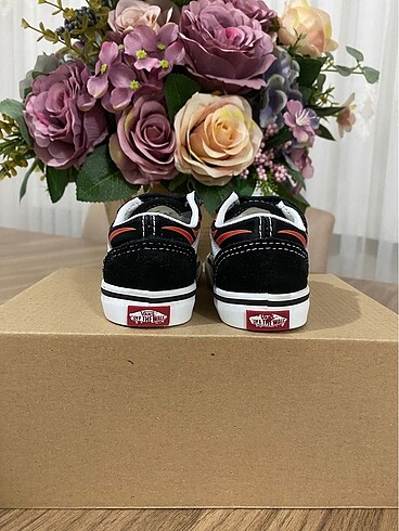 22 Beden siyah Renk Orijinal Vans çocuk Spor ayakkabı