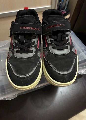 Erkek Çocuk Siyah Lumberjack Kayışlı Spor Ayakkabı