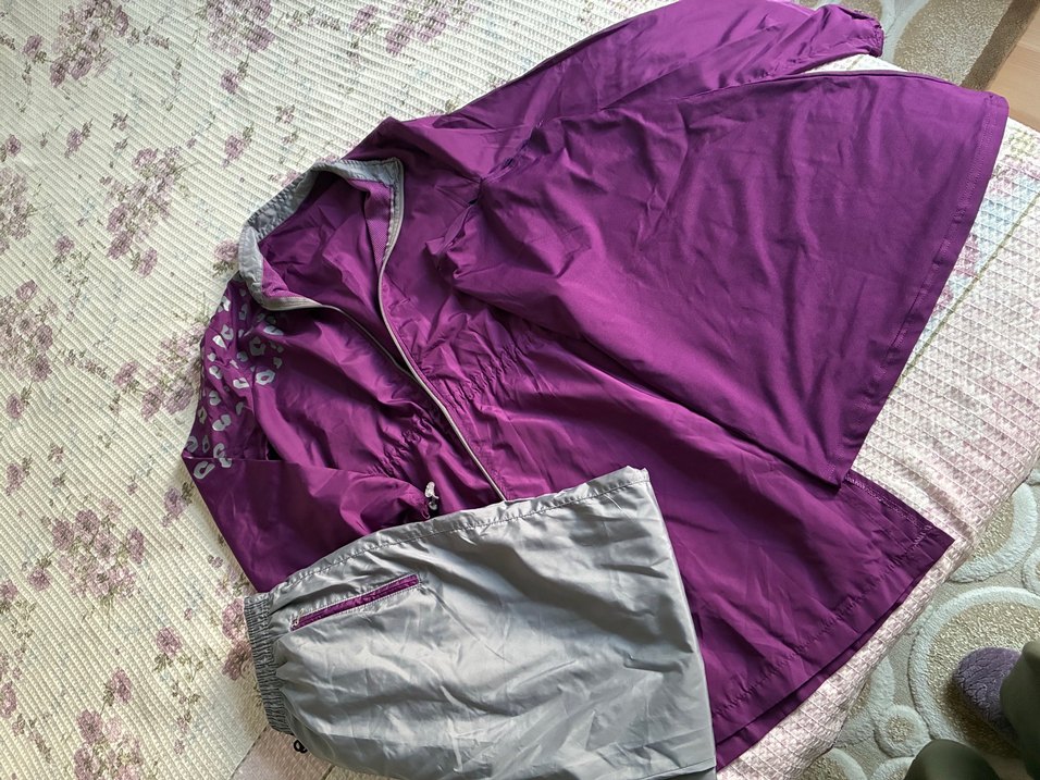 Tesettür mor gri haşema - Görsel 3