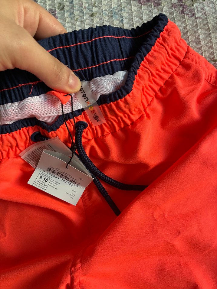 Turuncu renk erkek çocuk deniz şortu - Görsel 3