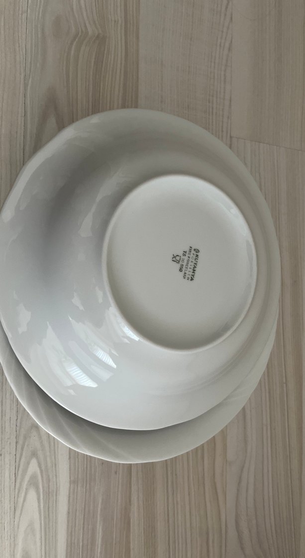 Kütahya Porselen Beyaz Seramik Yemek Tabağı Seti - Görsel 2