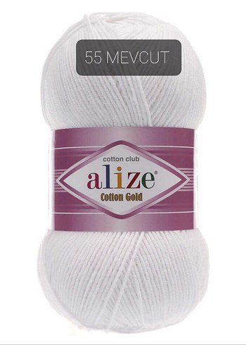 Alize Cotton Gold Beyaz El İşi İpliği