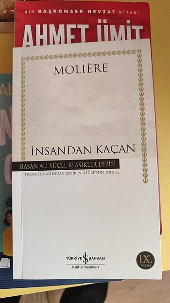 Moliere İnsandan Kaçan tiyatro kitabı