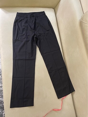 Nervür dikişli kumaş pantalon