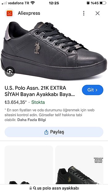 U.S Polo spor ayakkabı