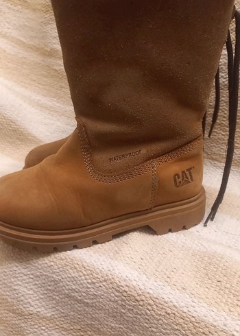 31 Beden Kız Çocuk Kahverengi Süet Kürklü Bot cat 31