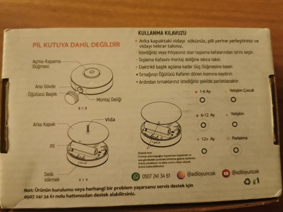 Adil Oyuncak Elektrikli Manikür Seti MQ800 - Görsel 3