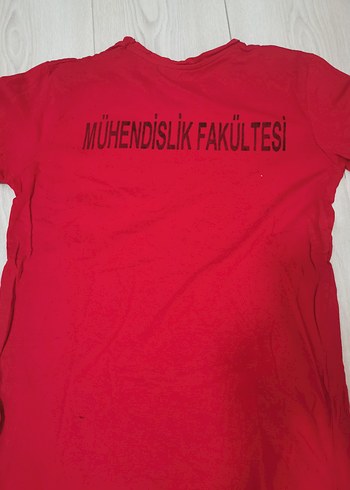 Kırmızı Baskılı Tişört - Görsel 2