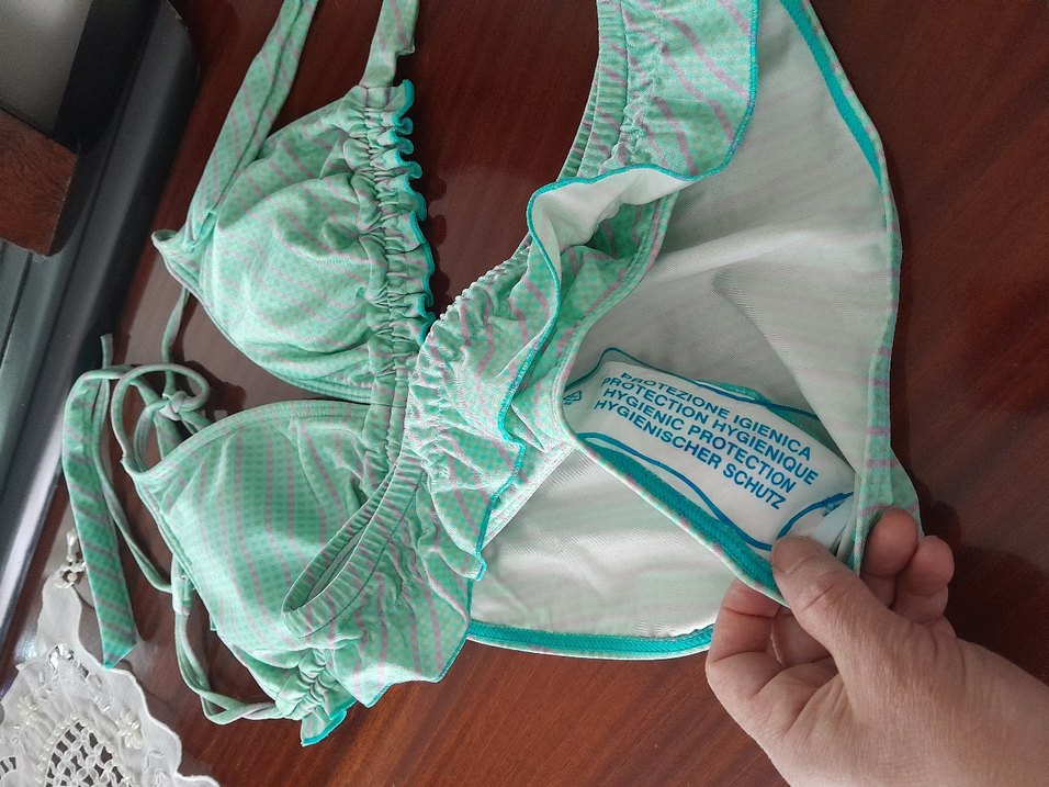 Turkuaz Elastik Mini Bikini Takımı - Görsel 2