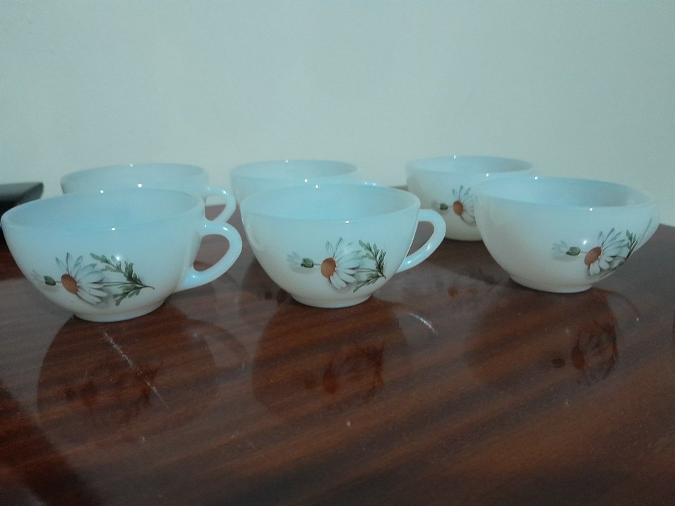 orjinal arcopal  Çiçek Desenli Porselen Fincan ve Tabak Takımı - Görsel 2